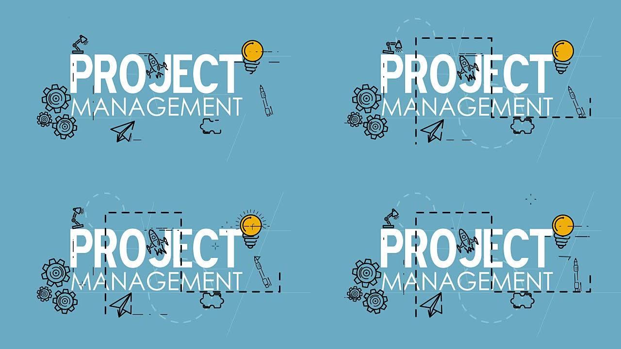 项目管理战略过程计划组织概念