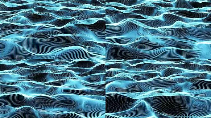 波抽象未来抽象技术的4k分辨率移动