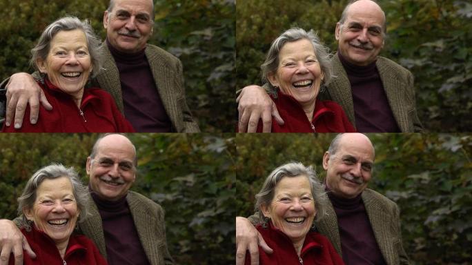 幸福的老年夫妇画像