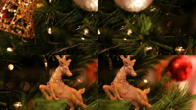 圣诞钟和鹿