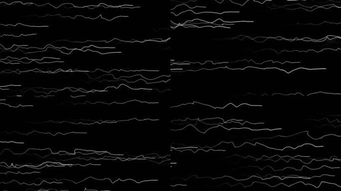 4K波浪线条无缝循环视频