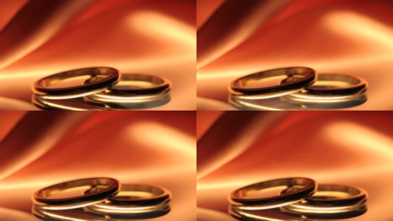 日落时的结婚戒指