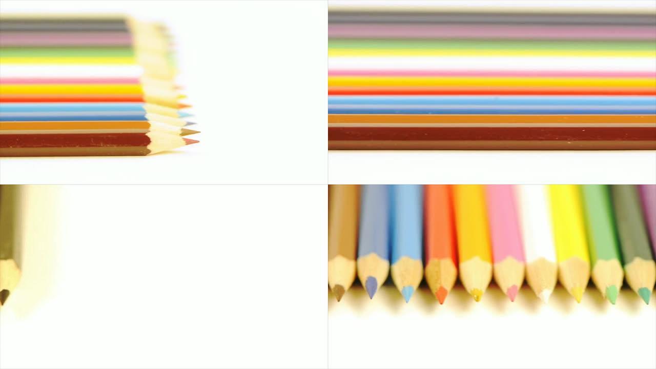 多莉：白底彩色铅笔，两张照片