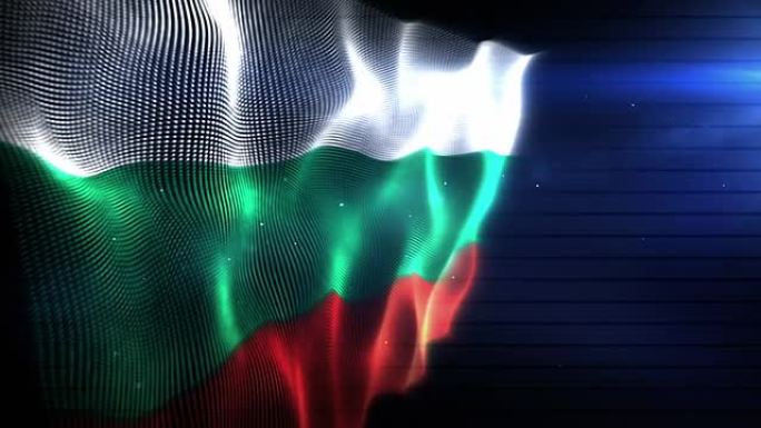 保加利亚国旗-背景循环（全高清）
