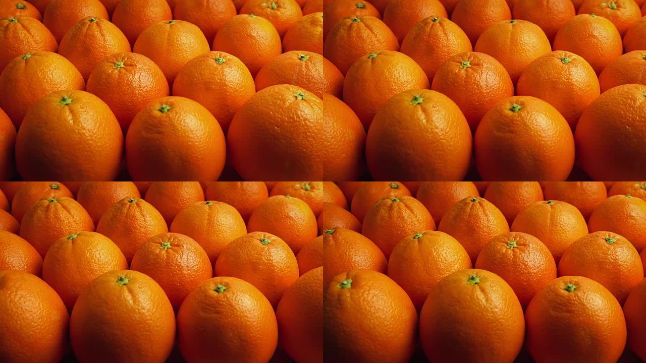 路过一排排橘子