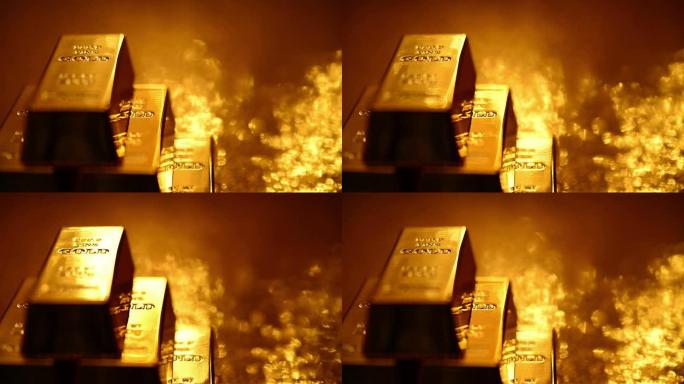 可循环：一叠金条上的倒影