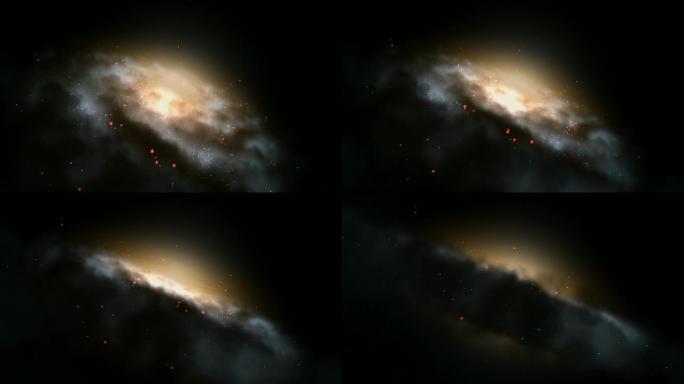 动画银河-穿越云层的相机