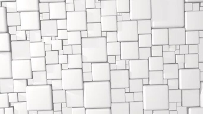 4k白色抽象立方体3d背景
