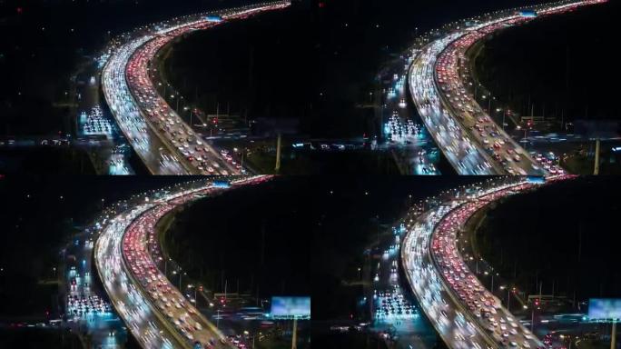 T/L子晚上北京拥挤的交通