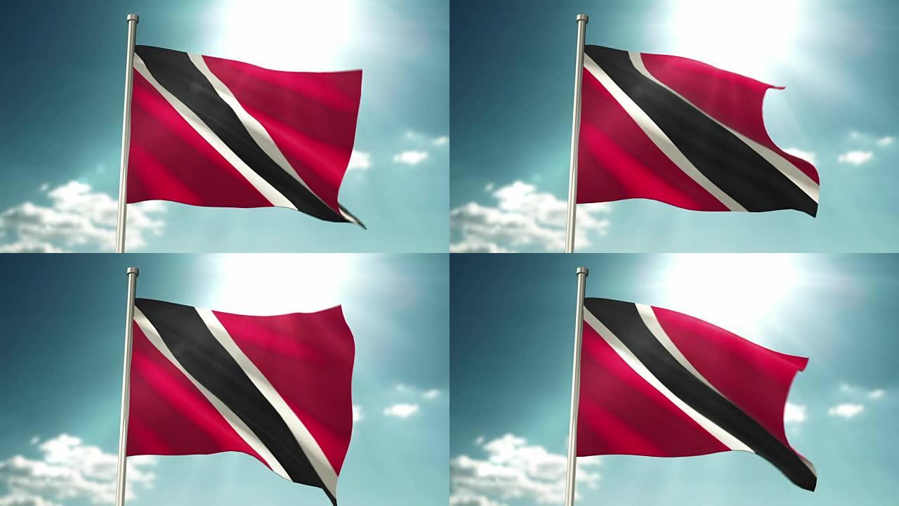 4K特立尼达和多巴哥国旗