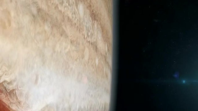 从太空看到的木星表面。大红斑