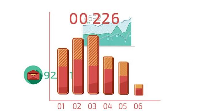 平面动画图标业务信息图