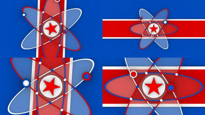 缩小、旋转、朝鲜核概念（2个版本可循环）