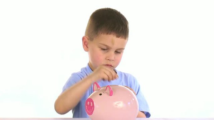 有小猪银行的男孩有小猪银行的男孩存钱理财