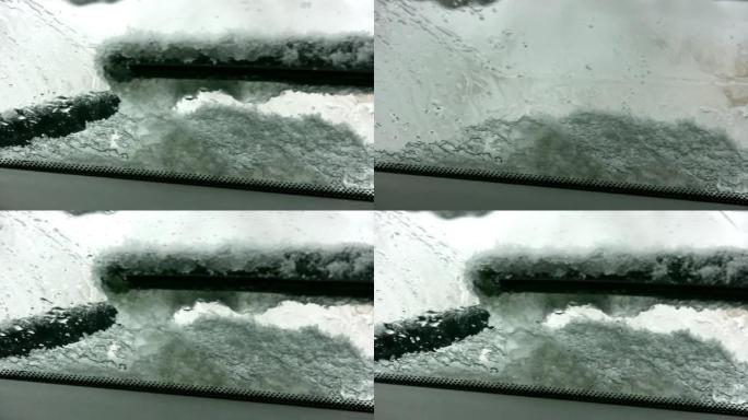 HD 1080i带冰雪的卡车雨刮片