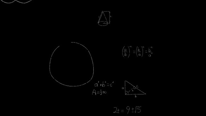 黑板上的数学公式