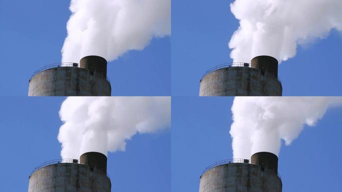 烟囱HD气候行动烟囱工业污染铀核能有毒