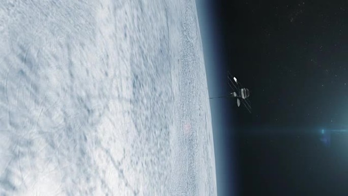 卫星在欧罗巴月球附近运行