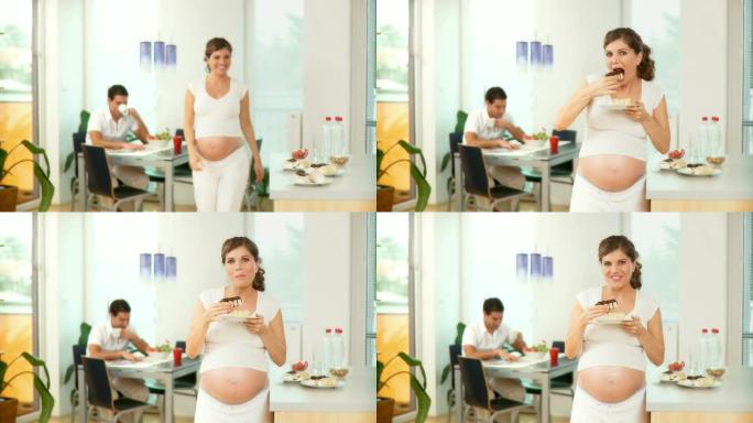 高清: 孕妇吃