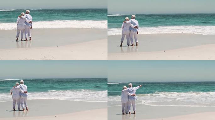老退休夫妇一起跳舞
