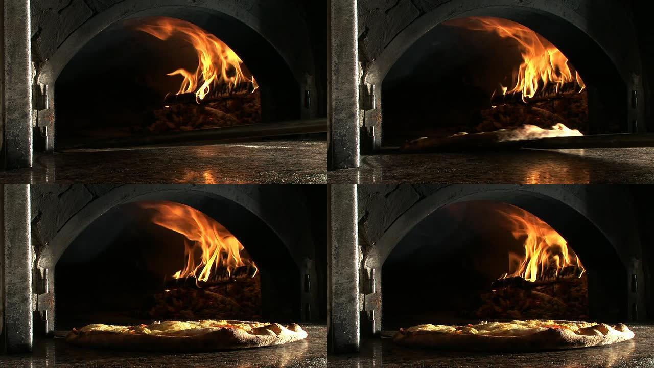 高清: 披萨披萨烘焙烤箱