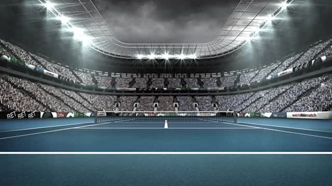 网球场景观网球场体育比赛运动中心