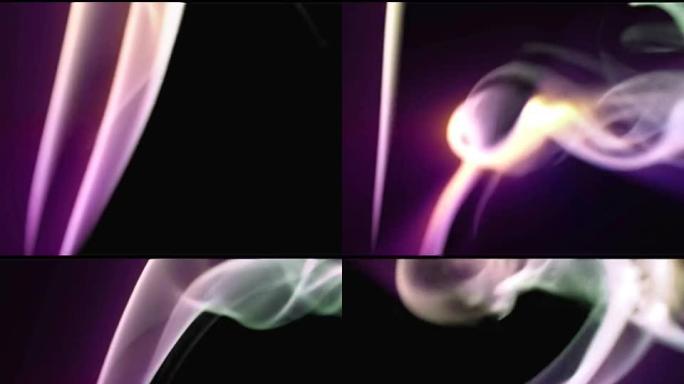 抽象的烟雾背景。NTSC公司