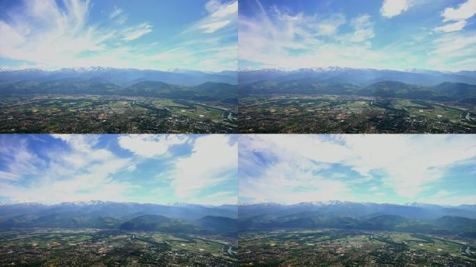 Cloudscape延时视频，法国Isere山谷