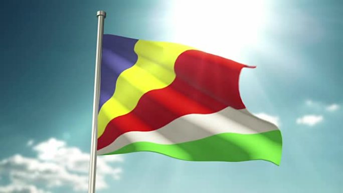 4 k塞舌尔群岛国旗
