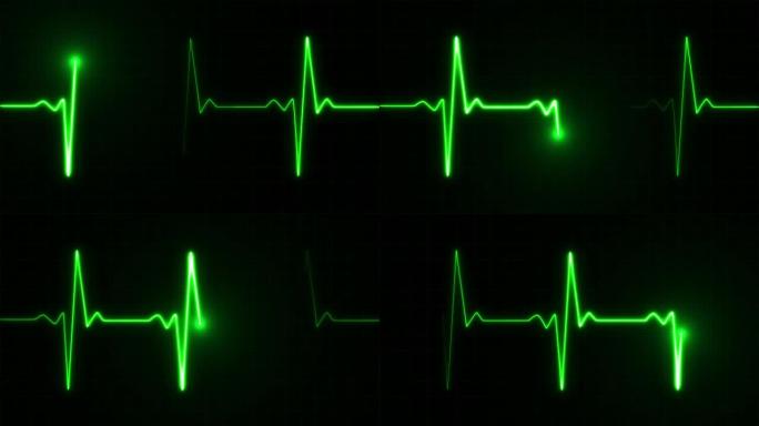 绿色的心跳脉搏