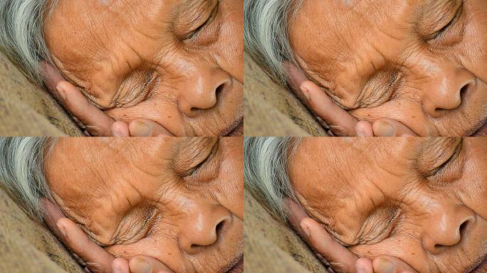 资深亚洲女性资深亚洲女性老人睡觉