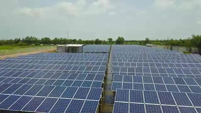 直排直排太阳能电池板发电厂提供清洁可再生能源，帮助应对气候变化