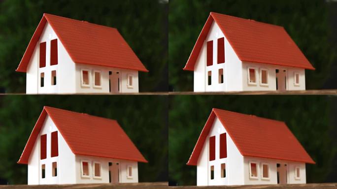 房屋模型的特写