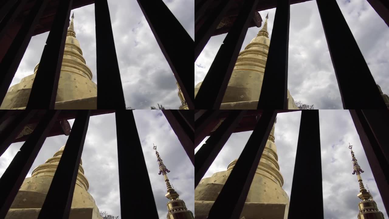 4k封锁泰国清迈的佛寺。