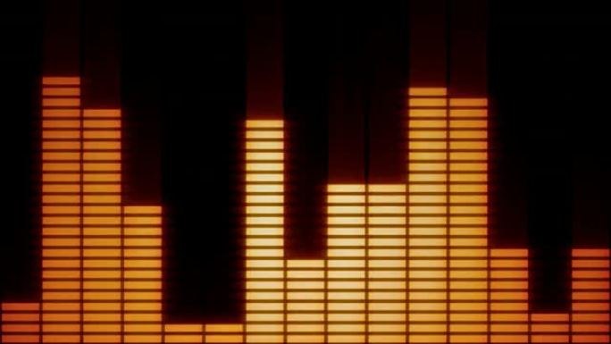 阿尔法通道红橙色EQ条形图