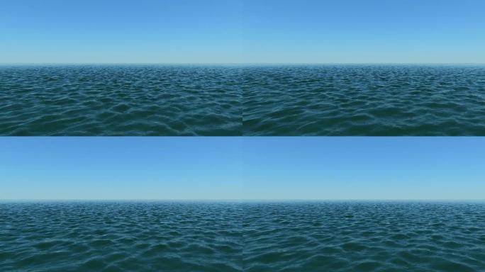 海景-波涛汹涌的海水