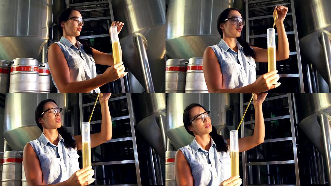 女酿酒师测试啤酒4k