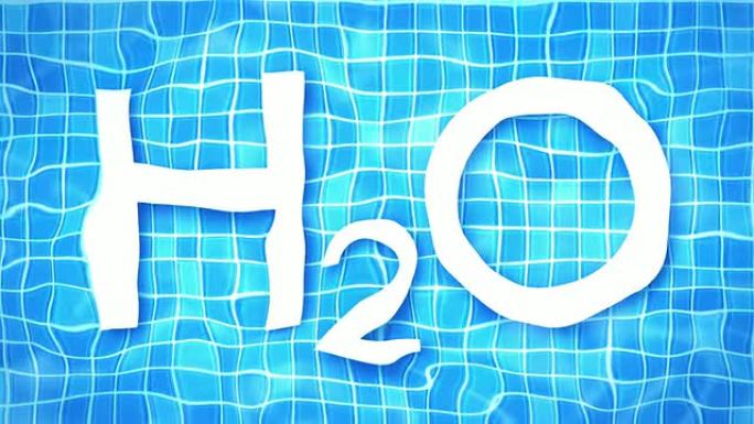 水下单词背景循环-H2O（全高清视频）