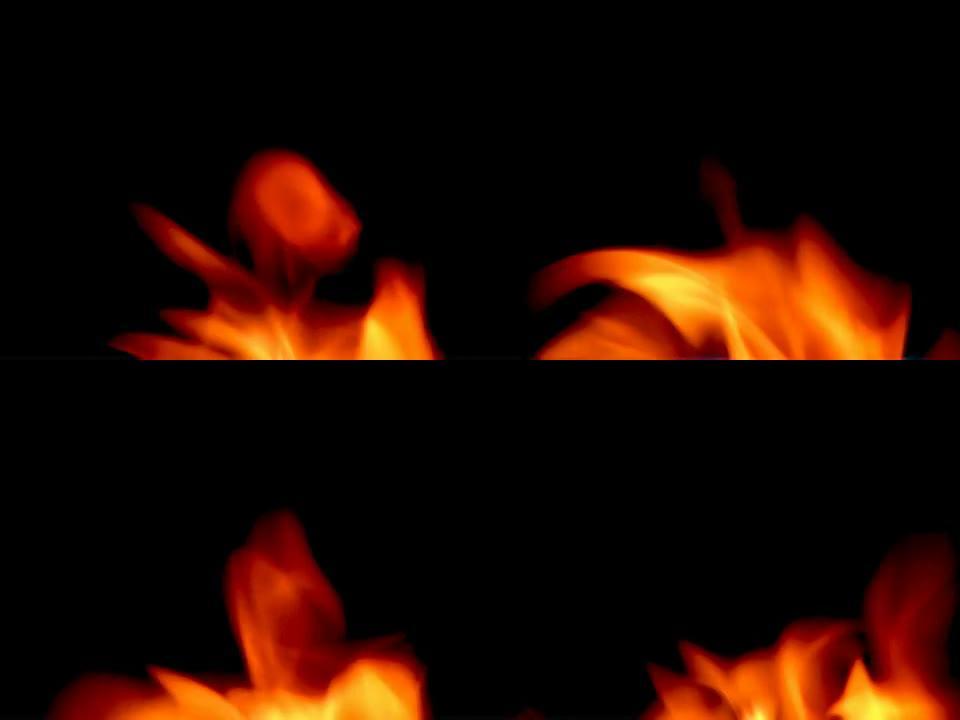 火焰(可循环，复制空间，特写，PAL，声音包括)