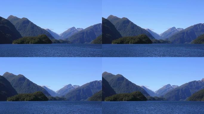 令人怀疑的健全自然景观，新西兰