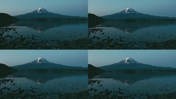 富士山的早晨