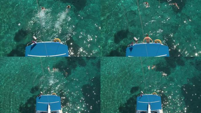 高清: 在水中跳跃