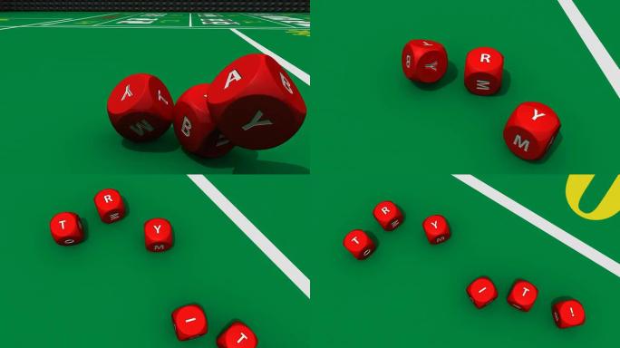 3D红色骰子的赌场背景