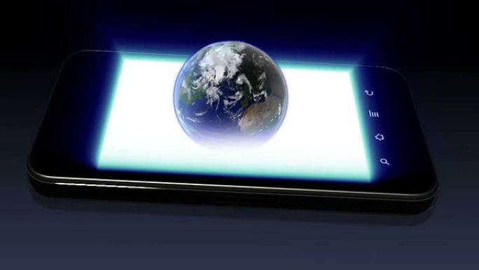 智能手机上的地球智能手机上的地球