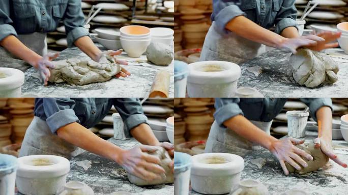 母陶工模制粘土4k的中段
