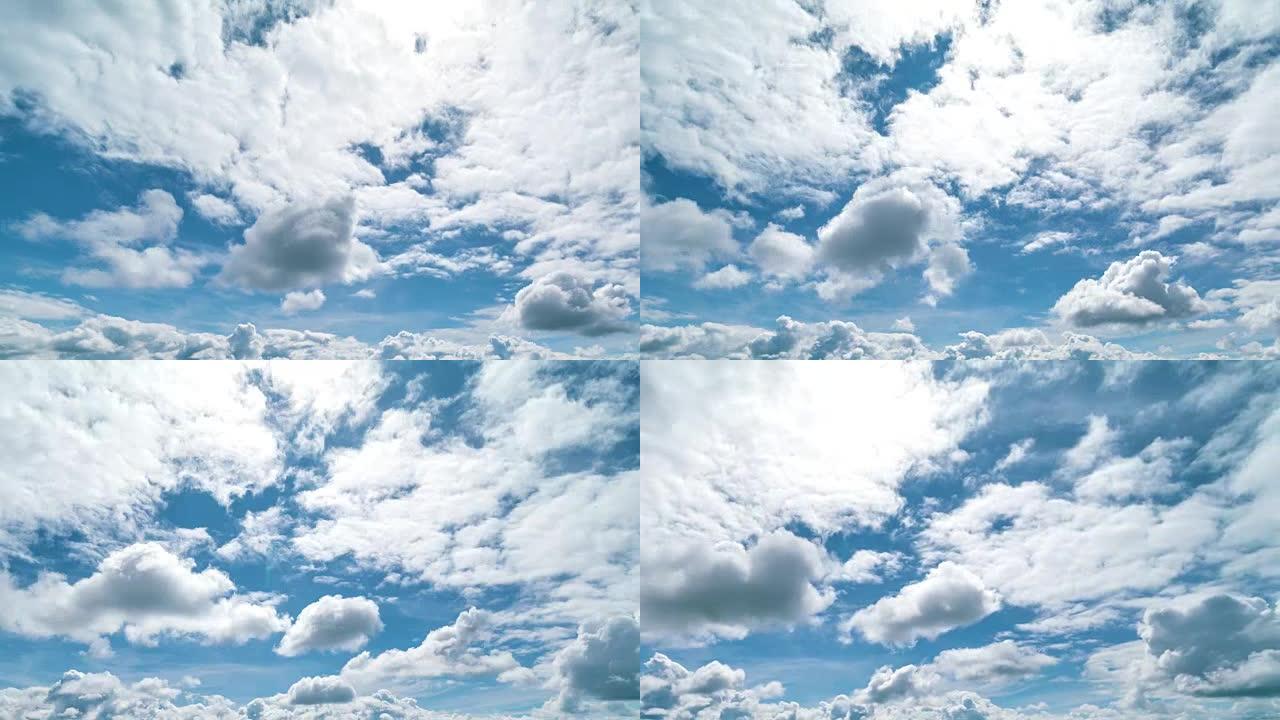 天空和移动的云