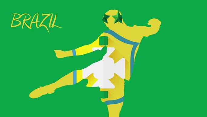 巴西世界杯2014动画与球员
