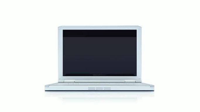 笔记本电脑与免费AE项目为您自己的内容