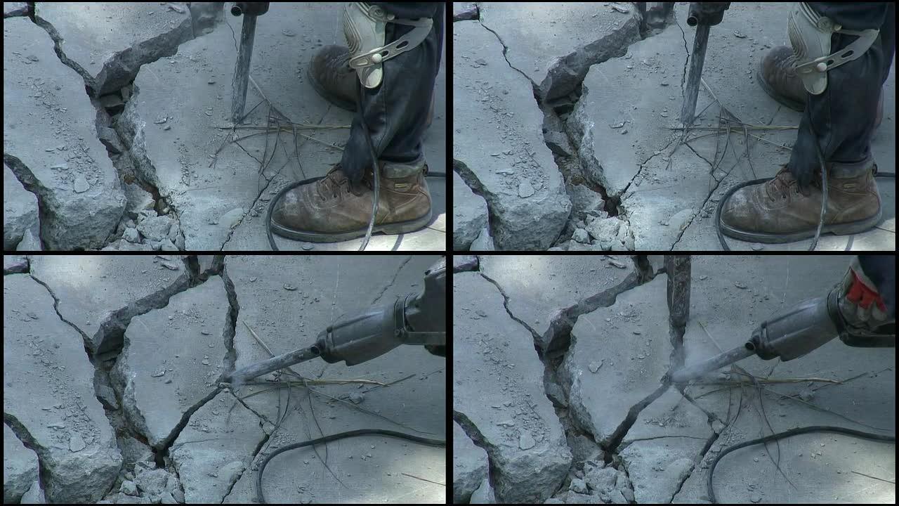 （HD1080i）破碎混凝土