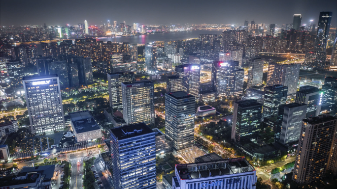 杭州滨江区宣传片夜景素材合集